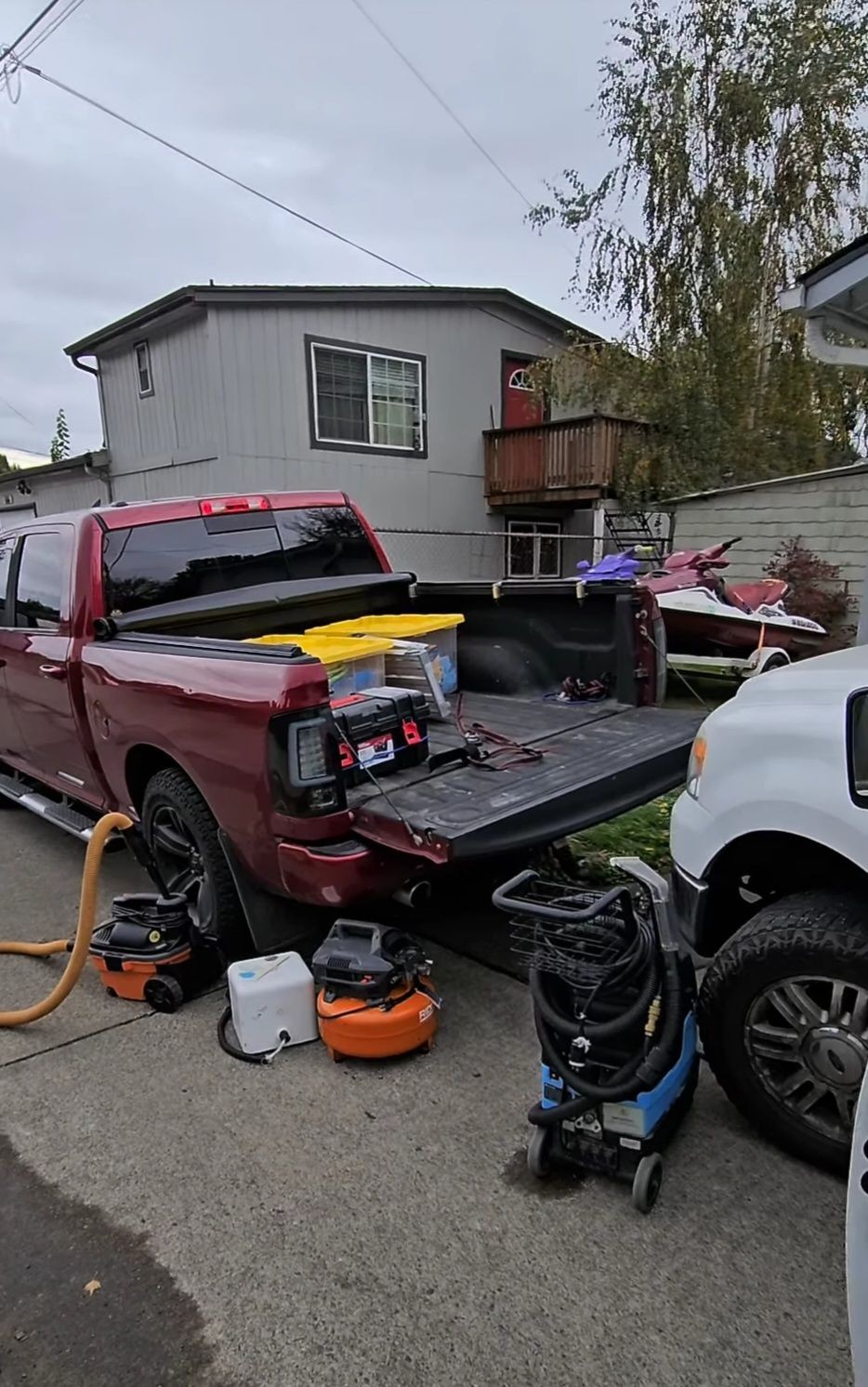 At a clients house detailing a truck we see on a regular basis and always looks new